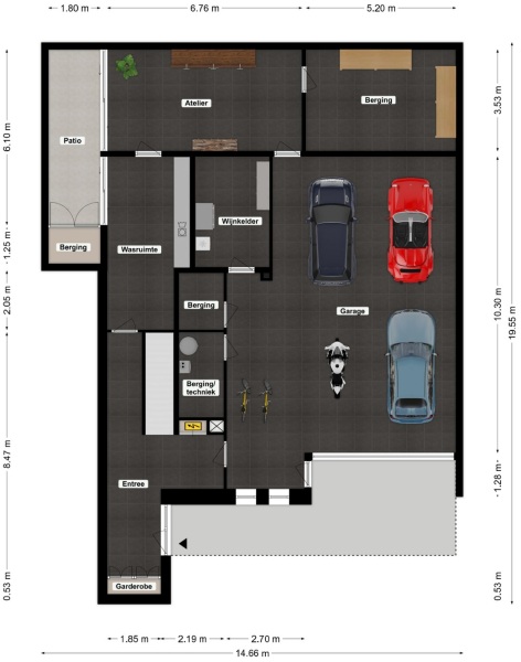Floor Plan 1 - Parmentierstraat 25