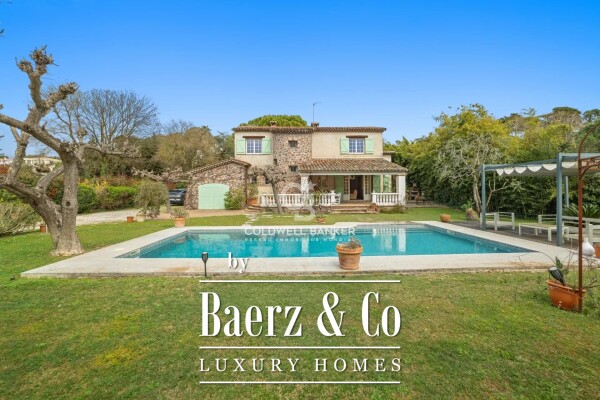 photo 1 MOUGINS: CLOSE TO INTERNATIONAL SCHOOLS - PROVENCAL VILLA 5 BEDROOMS WITH POOL AND MAGNIFICENT LANDSCAPED LAND