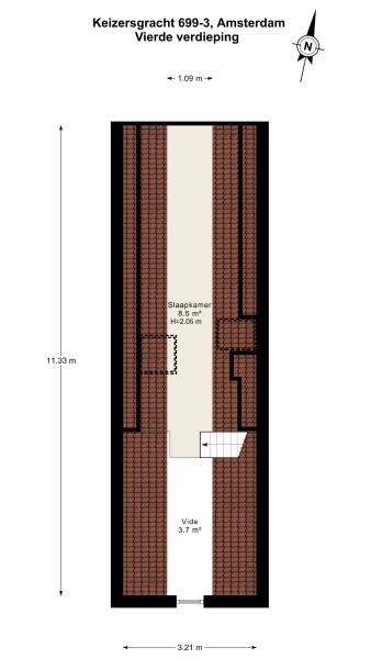 Floor Plan 5 - Keizersgracht 699 D