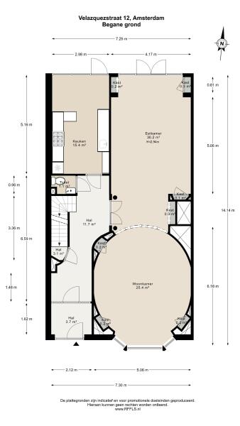 Floor Plan 1 - Velazquezstraat 12