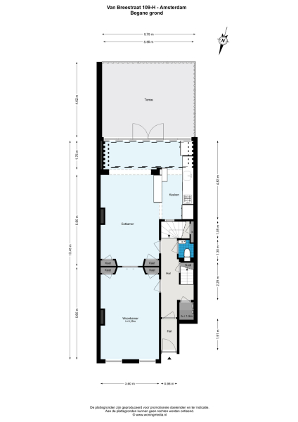 Floor Plan 1 - Van Breestraat 109 H